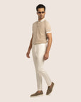 Polo Contrast Piqué Beige