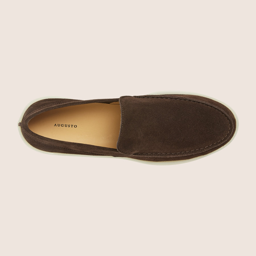 The Loafers Suede Dark Chocolate