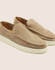 Suède Loafers Zandkleur