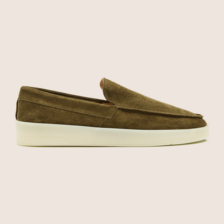 The Loafers Suede Dark Olive