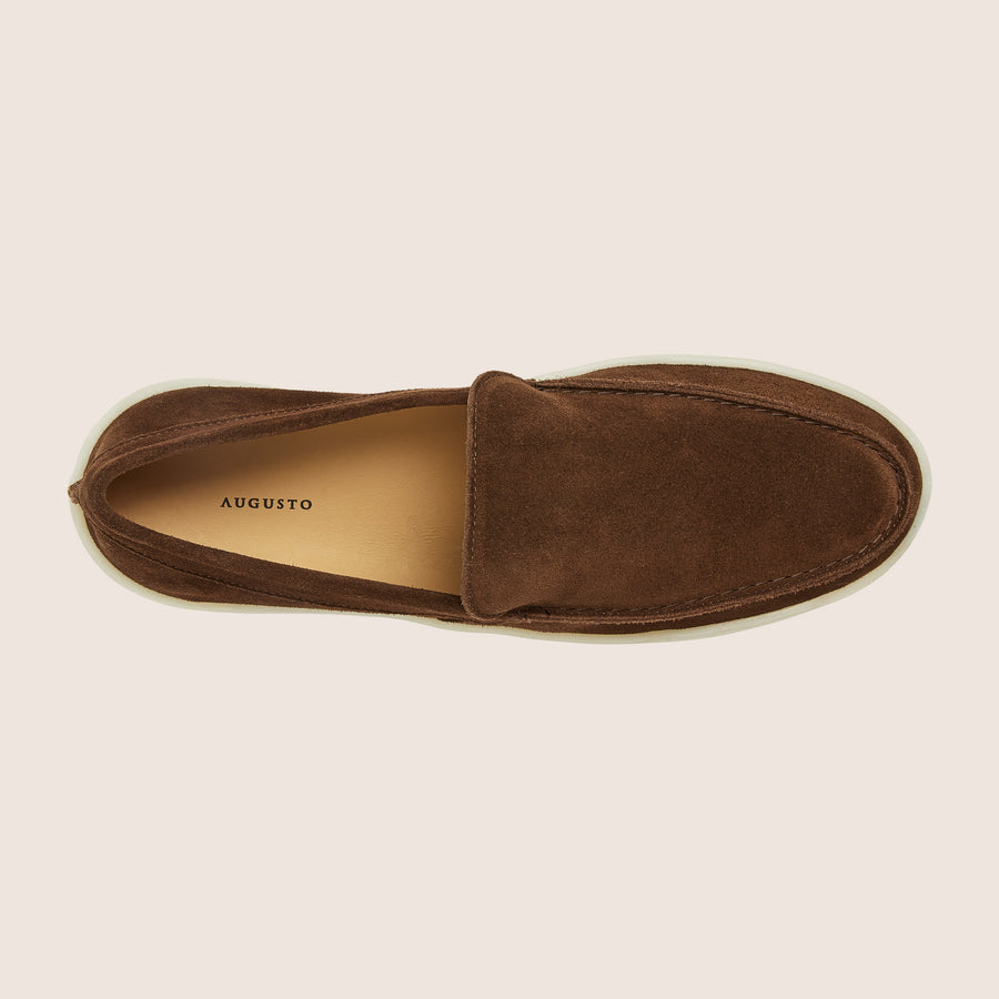 Suède Loafers Notenbruin