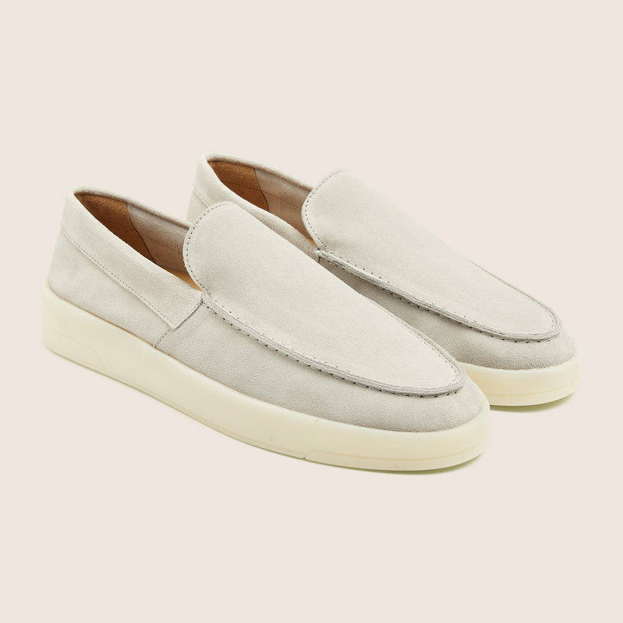 Suède Loafers Zilver