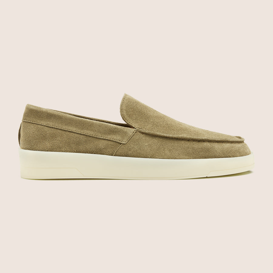 Suède Loafers Olijfgroen