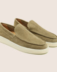 Suède Loafers Olijfgroen