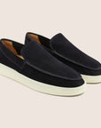 Suède Loafers Marineblauw