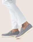 Slip-On Suede Loafers Grey