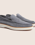 Slip-On Suede Loafers Grey