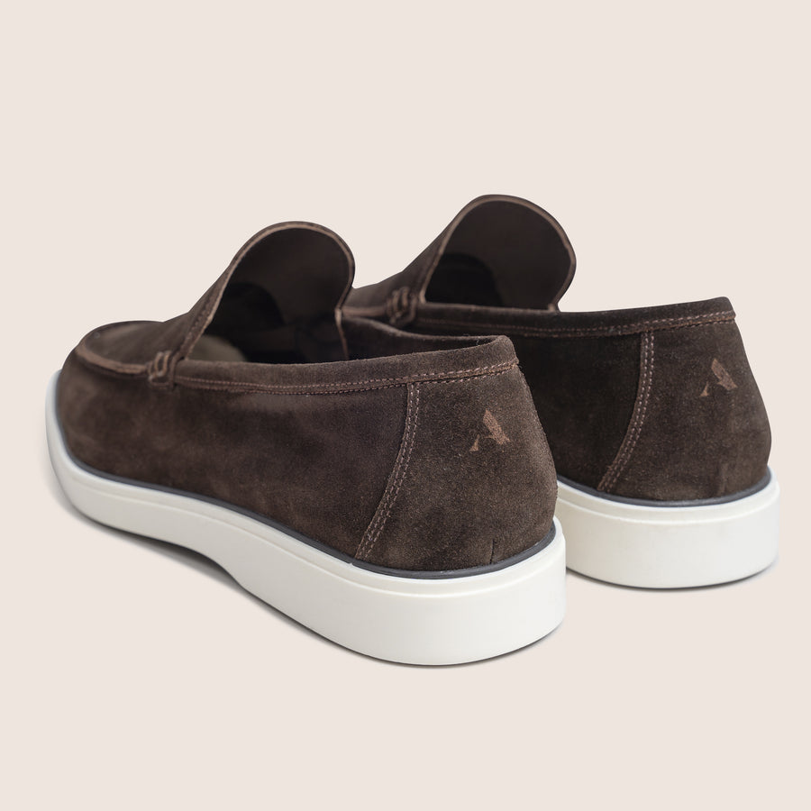 Slip-On Suede Loafers Pure Chocola