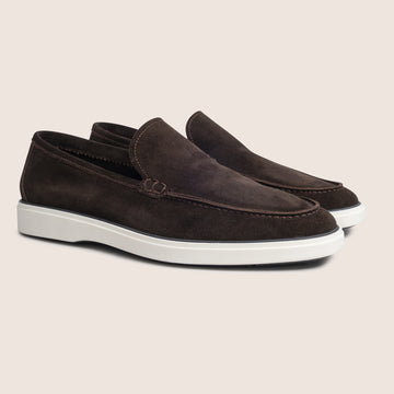 Slip-On Suede Loafers Pure Chocola