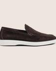 Slip-On Suede Loafers Pure Chocolate