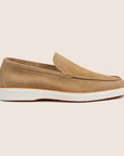 Slip-On Suede Loafers Beige