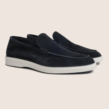 Slip-On Suede Loafers Black