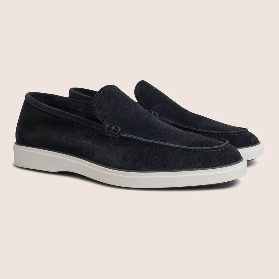 Slip-On Suede Loafers Zwart