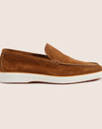 Slip-On Suede Loafers Cognac