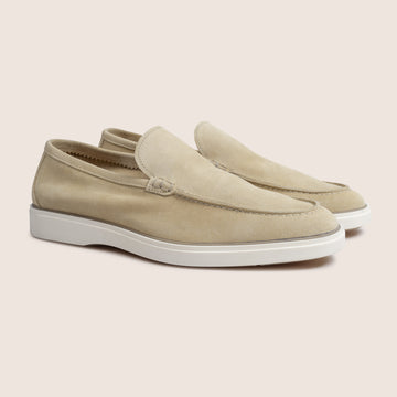 Slip-On Suede Loafers Cappuccino