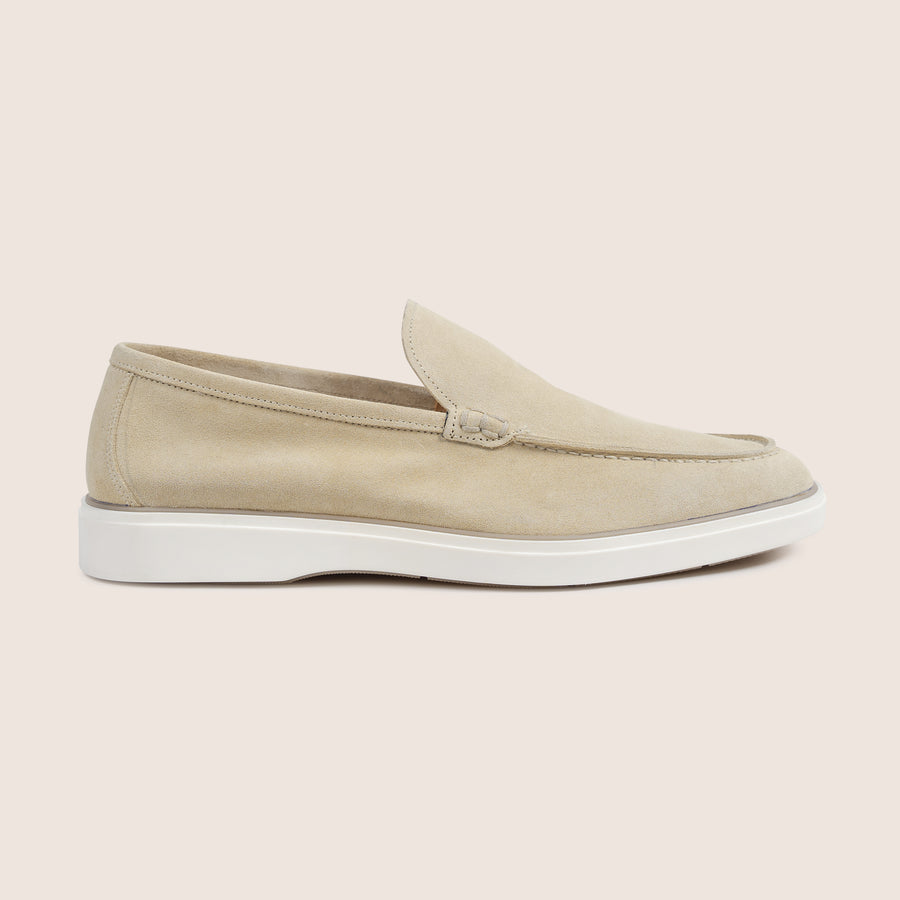 Slip-On Suede Loafers Cappuccino