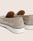 Slip-On Suede Loafers Beigé