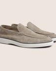 Slip-On Suede Loafers Beigé