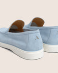 Slip-On Suede Loafers Sky Blauw