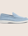 Slip-On Suede Loafers Sky Blauw