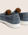 Slip-On Suede Loafers Staalblauw