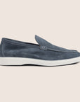 Slip-On Suede Loafers Staalblauw