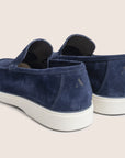 Slip-On Suede Loafers Marineblauw