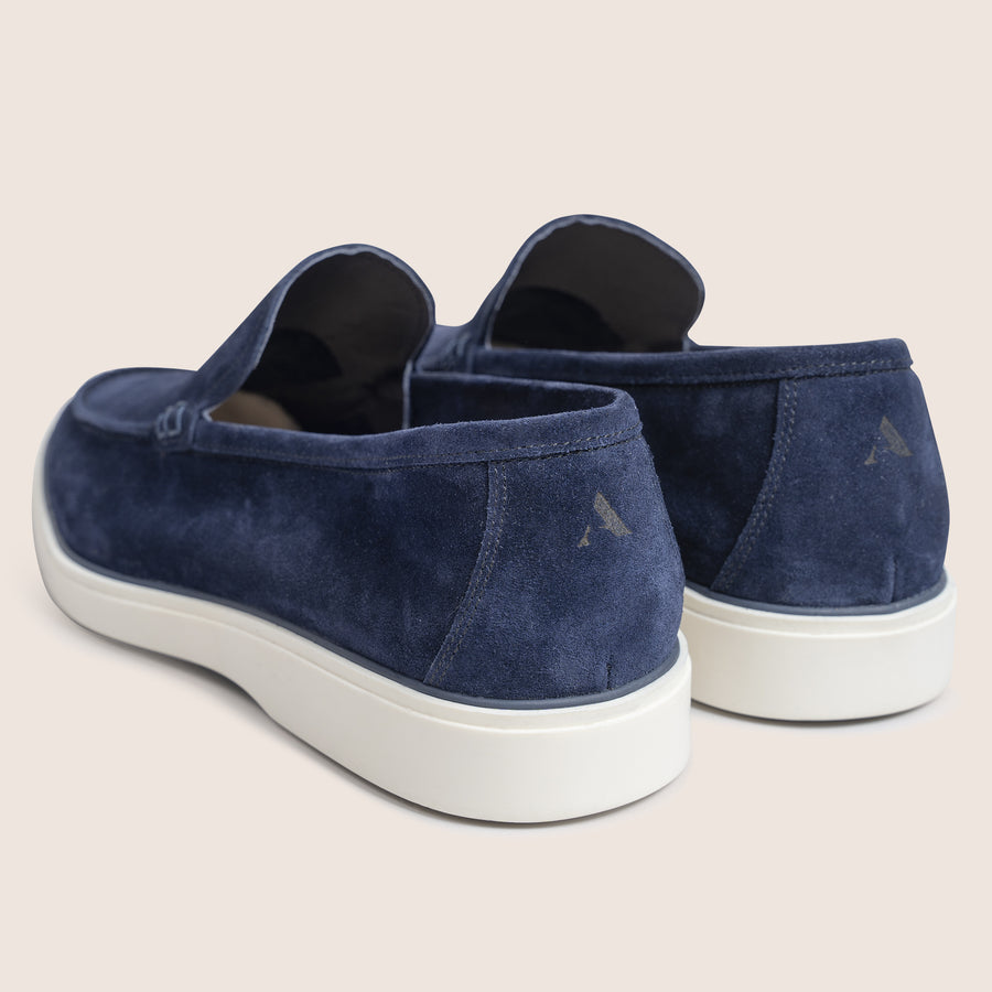 Slip-On Suede Loafers Navy