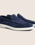 Slip-On Suede Loafers Marineblauw