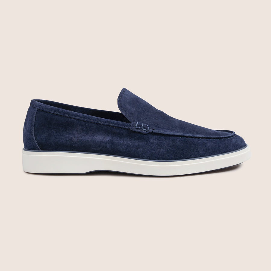 Slip-On Suede Loafers Marineblauw