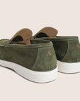 Slip-On Suede Loafers Olive