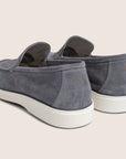 Slip-On Suede Loafers Donker Metaal