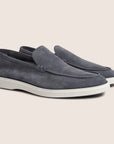 Slip-On Suede Loafers Donker Metaal