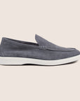 Slip-On Suede Loafers Gun Metal