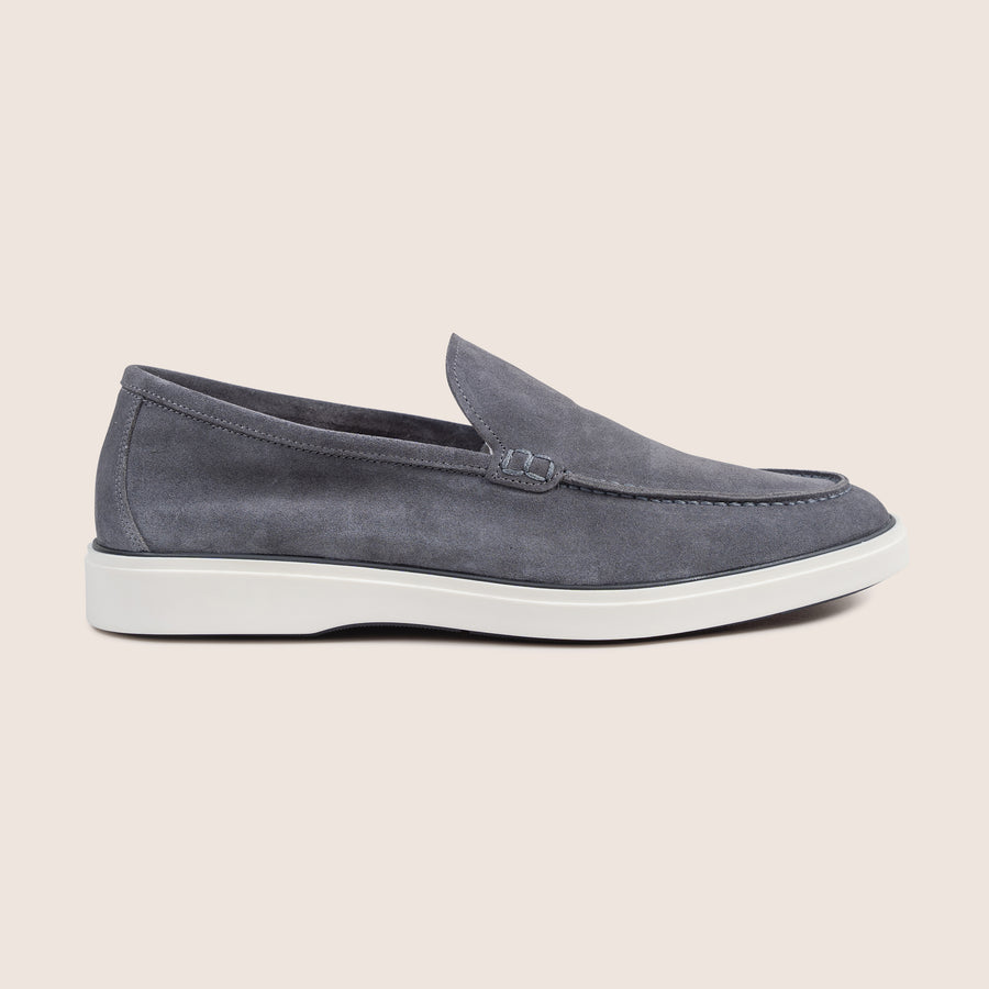 Slip-On Suede Loafers Donker Metaal