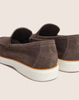 Slip-On Suede Loafers Chocolade Bruin