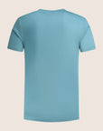 Gemerceriseerd Luxe T-shirt Oceaanblauw