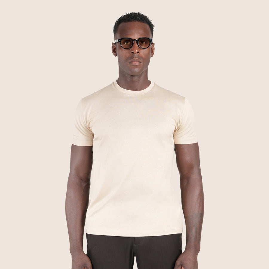 Mercerised Luxury T-shirt Natural