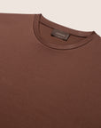 Gemerceriseerd Luxe T-shirt Chocolade