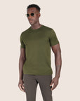 Mercerised Luxury T-shirt Dark Olive