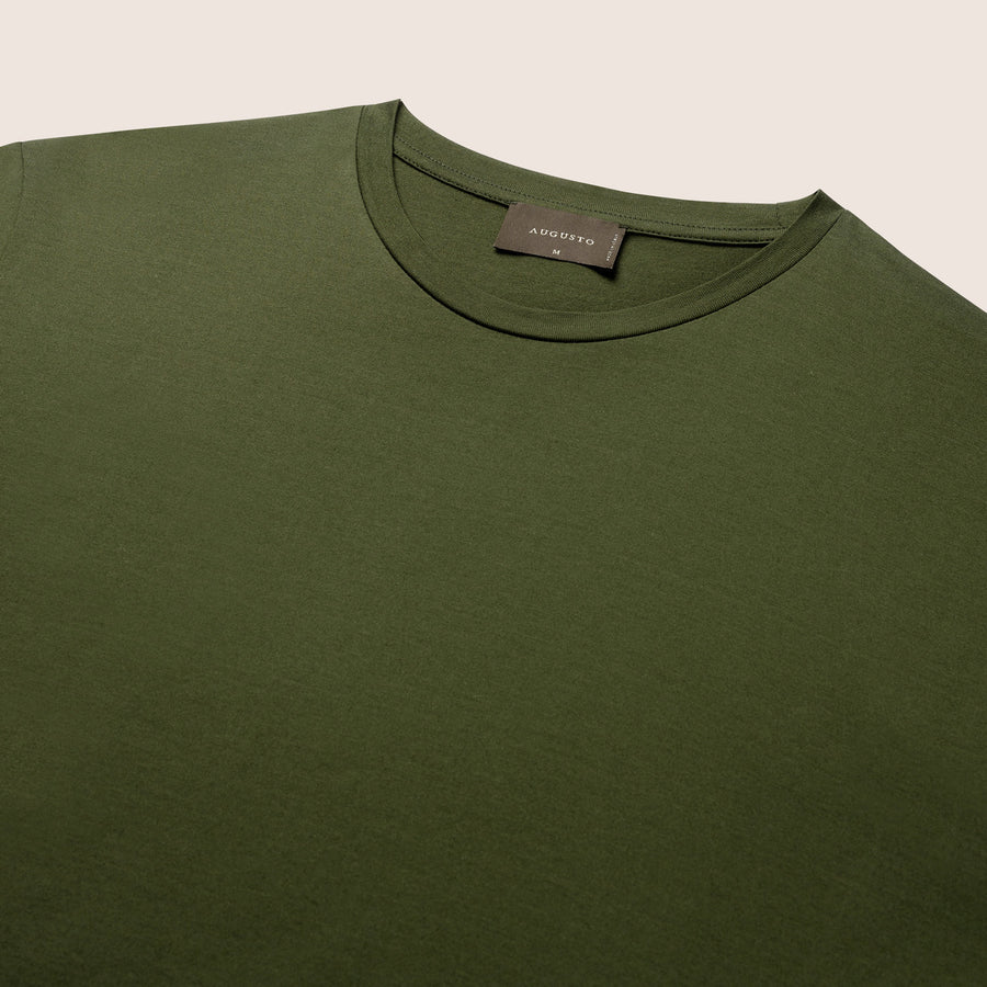 Mercerised Luxury T-shirt Dark Olive