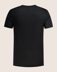 Gemerceriseerd Luxe T-shirt Zwart