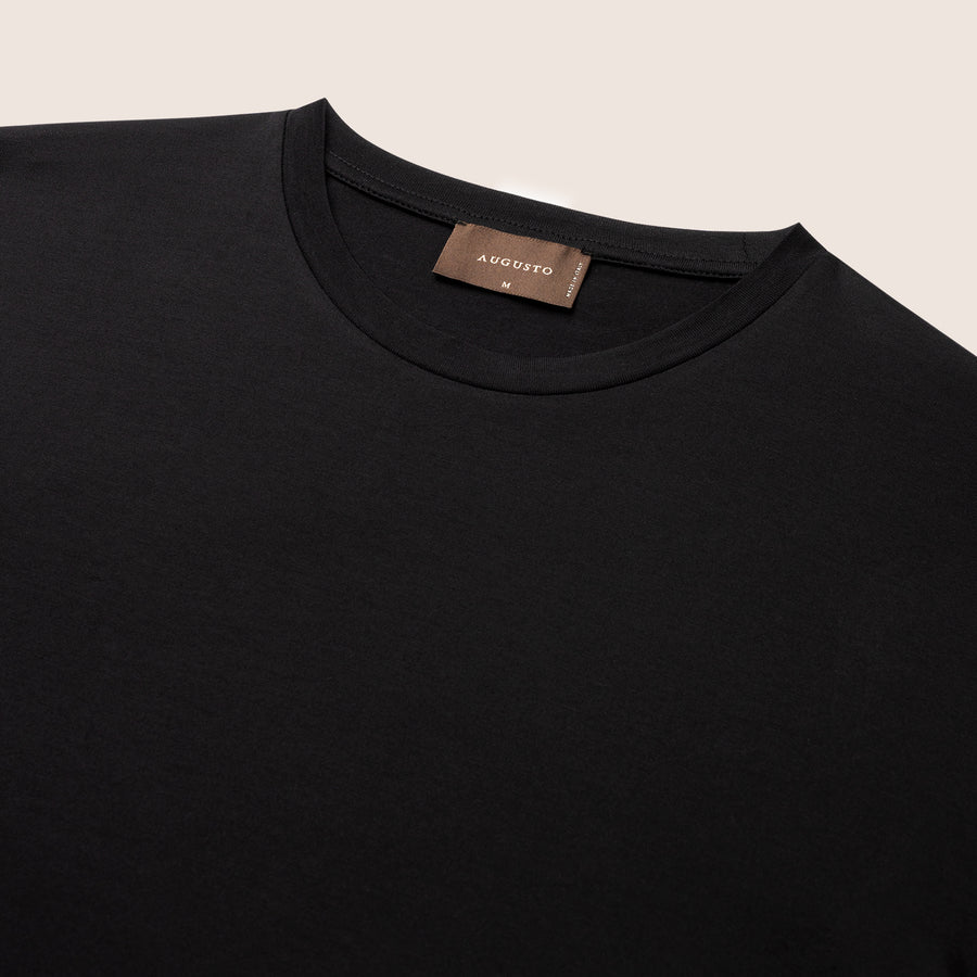 Mercerised Luxury T-shirt Black