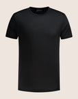 Gemerceriseerd Luxe T-shirt Zwart