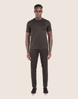 Mercerised Luxury T-shirt Pure Chocolate