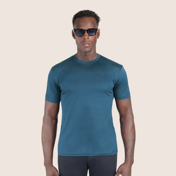 Mercerised Luxury T-shirt Steel Blue