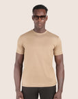 Mercerised Luxury T-shirt Sand