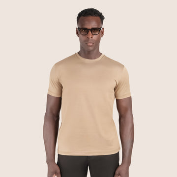 Mercerised Luxury T-shirt Sand