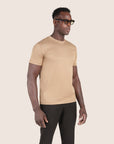 Mercerised Luxury T-shirt Sand