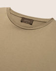 Gemerceriseerd Luxe T-shirt Taupe